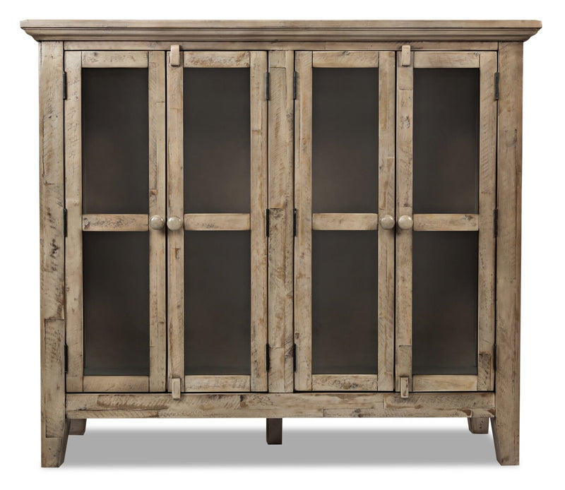 Rocco 48\" 4-Door Accent Cabinet - Natural Wood