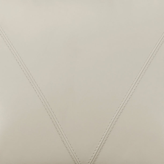 Chateau d'Ax Lusso 92\" 100% Genuine Leather Chair with Wood Legs - Smoke Grey