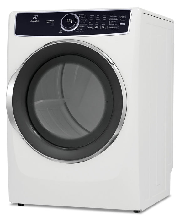 Electrolux 8 Cu. Ft. Gas Dryer with Steam - White - Stackable - ELFG7537AW