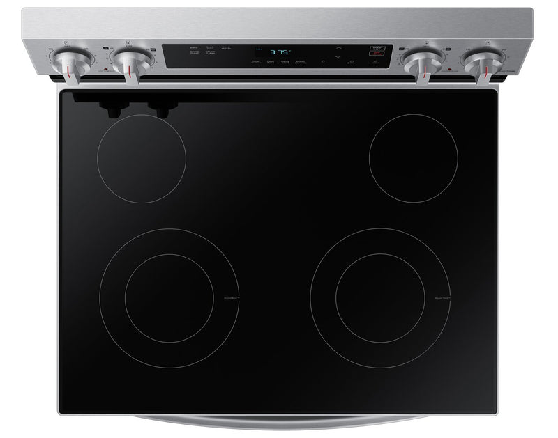 Samsung 6.3 Cu. Ft. Smart Electric Free Standing Range with Steam Clean - Stainless Steel - NE63A6111SS/AC