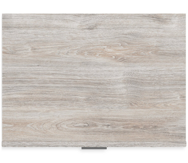 Zen Bedside 2-Drawer Nightstand with Built-in Charging Ports, 21.3\"W x 25\"H - Grey