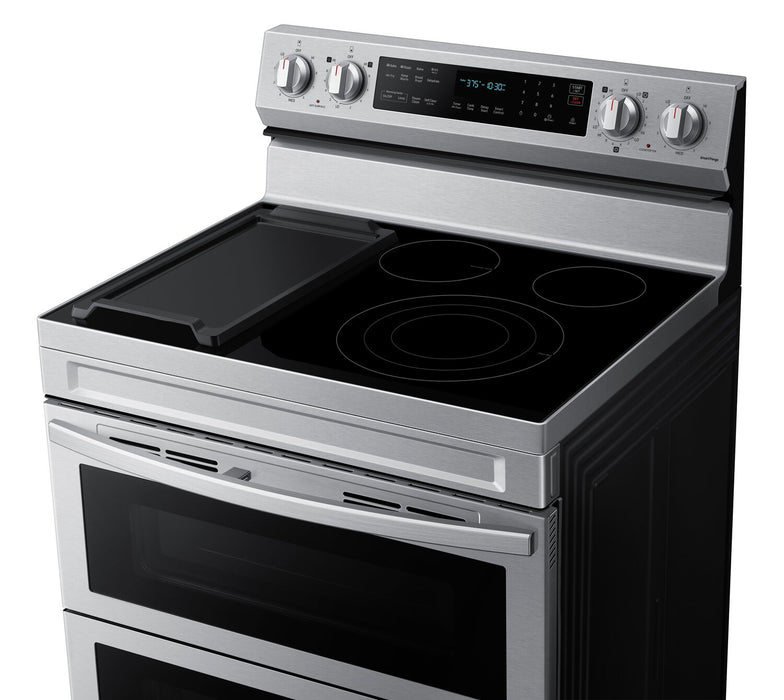 Samsung 6.3 Cu. Ft. Smart Electric Free Standing Range with Air Fry - Stainless Steel - NE63A6751SS/AC