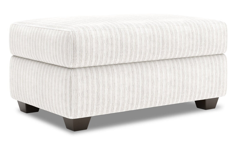 Made in Canada Customizable Sofa Lab The Trunk 39\" Fabric Storage Ottoman - Dolphin White