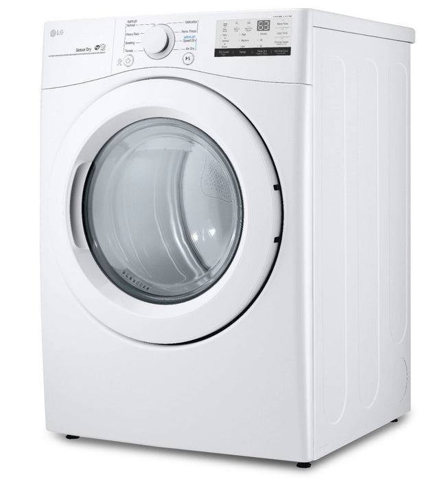 LG 7.4 Cu. Ft. Electric Dryer - White - Stackable - DLE3400W