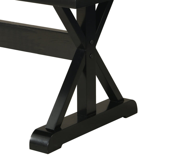 Verona 7pc Dining Set with Table & 6 Chairs, Culture Marbled Top, Trestle Base, 70\"W - White