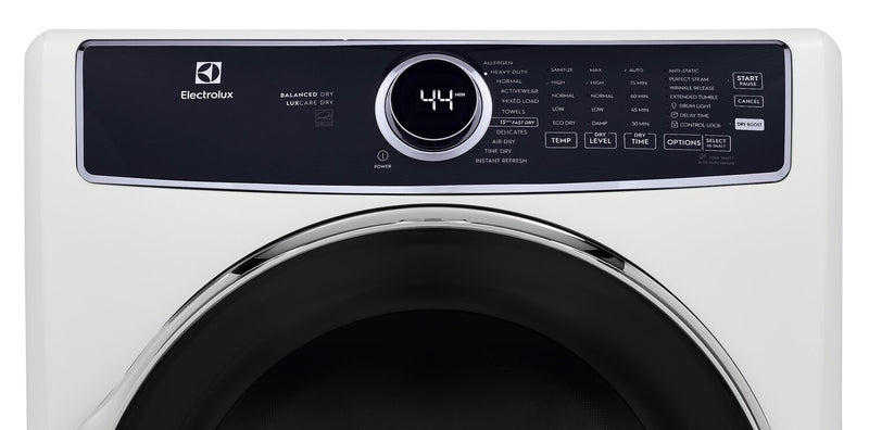 Electrolux 5.2 Cu. Ft. Front-Load Washer and 8 Cu. Ft. Gas Dryer - White