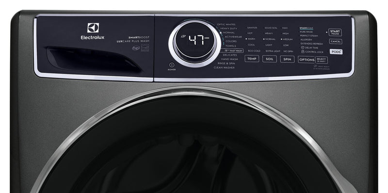 Electrolux 5.2 Cu. Ft. Front-Load Washer and 8 Cu. Ft. Electric Dryer - Titanium