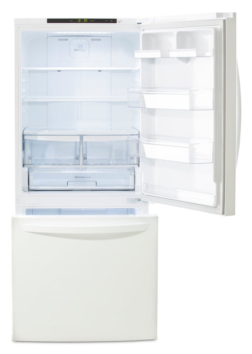 LG 30\" 22 Cu. Ft. Bottom-Mount Refrigerator - White - LRDNS2200W