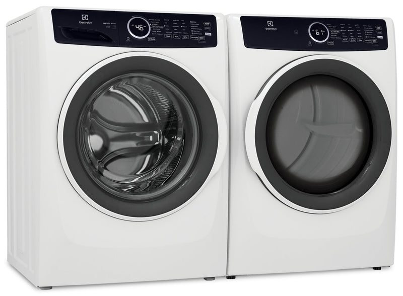 Electrolux 5.2 Cu. Ft. Front-Load Washer and 8 Cu. Ft. Electric Dryer - White