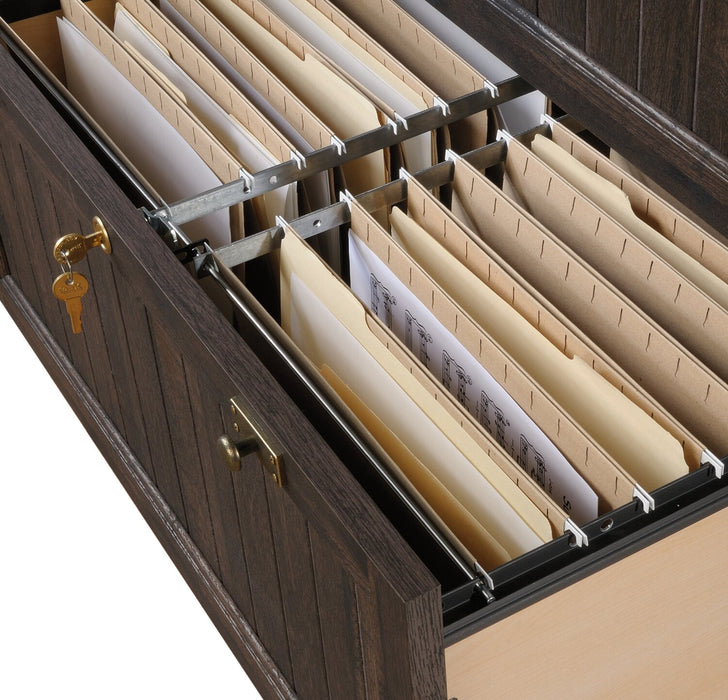 Retta 33.39\" 2-Drawer Lateral Filing Cabinet - Coffee Oak