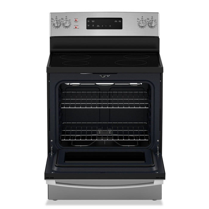 GE 5 Cu. Ft. Electric Range with Self Clean and 4 Burners - Stainless Steel - JCB630SVSS