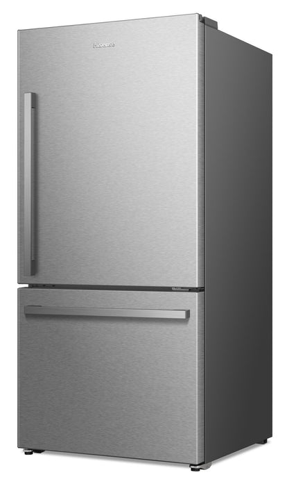 Hisense 31.3\" 22.3 Cu. Ft. Bottom-Mount Refrigerator - Stainless Steel - RB22A2FSE