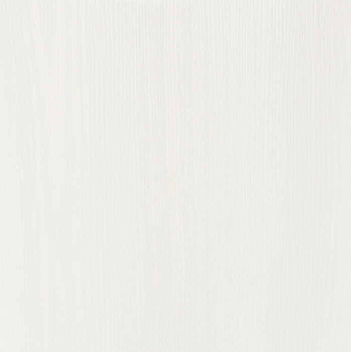 Savon  17.72\" Modern Round Glass Top End Table with Shelf - White Wood and Chrome