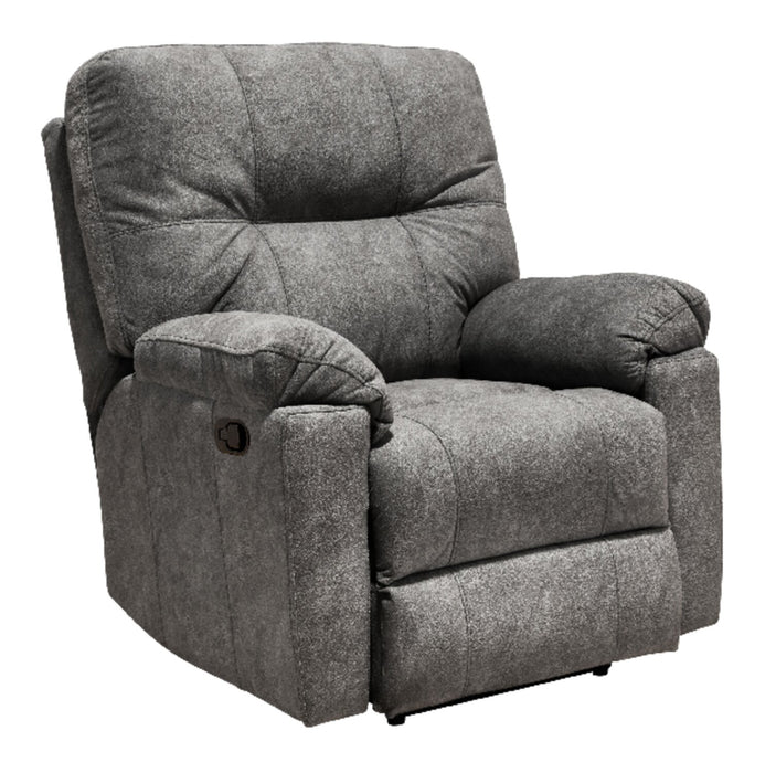 Made in Canada Gybson 38\" Fabric Glider Reclining Chair - Grey