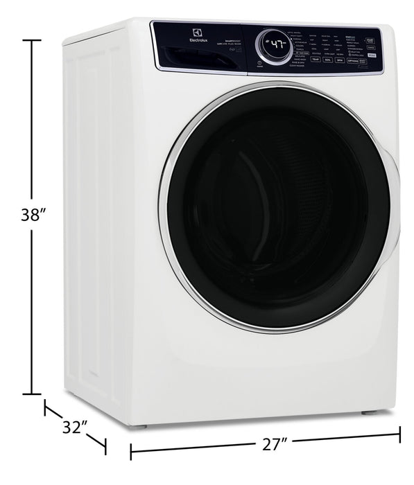 Electrolux 5.2 Cu. Ft. Front-Load High-Efficiency Steam Washer - White - Stackable - ELFW7637AW
