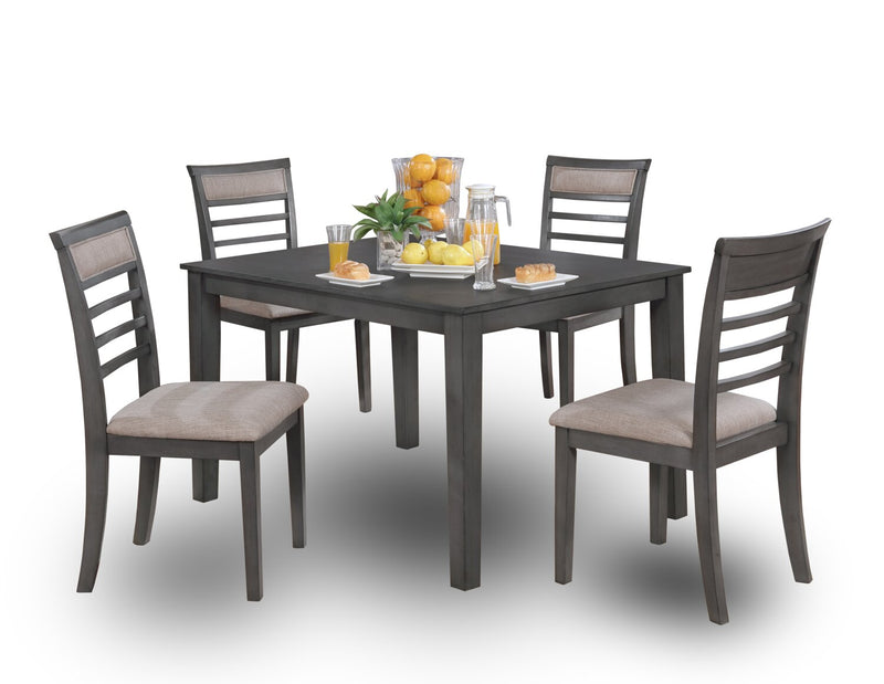 Sage 5pc Dining Set with Table & 4 Chairs, 48\"W - Grey