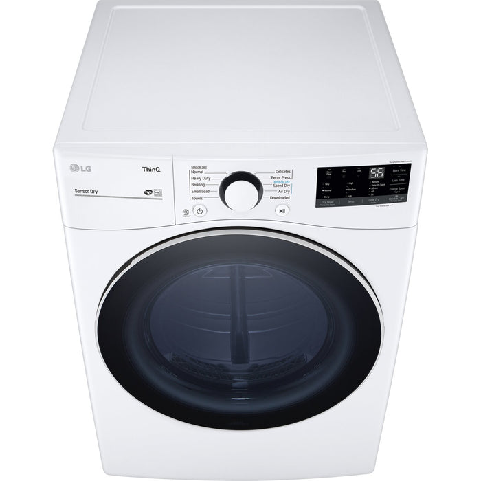 LG 7.4 Cu. Ft. Smart Electric Dryer - White - Stackable - DLE3600W