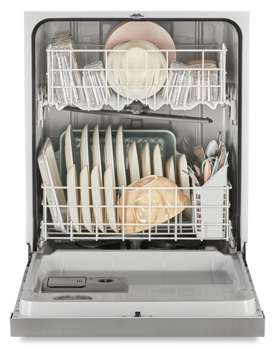 Whirlpool 24\" 57 dBA Built-In Front-Control Dishwasher - Stainless Steel - WDF341PAPM