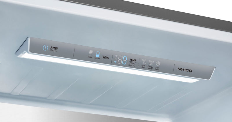 Hisense 27.7\" 14.7 Cu. Ft. Bottom-Mount Refrigerator - Titanium - RB15A2CSE