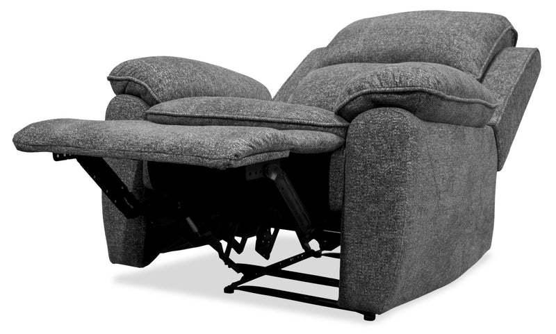 Chandler 37\" Chenille Fabric Reclining Chair - Grey