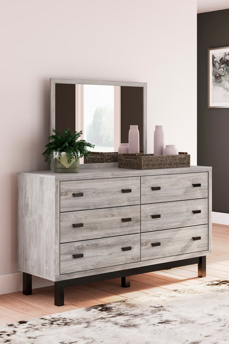Zen Bedroom 6-Drawer Dresser, 62\"W x 35.6\"H - Grey