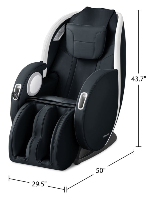 Panasonic Urban 29.5\" Leather-Look Fabric Massage Chair with Bluetooth and USB Port - Black