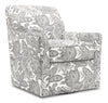 Made in Canada Sofa Lab Customizable Swivel 31\" Fabric Accent Chair - Dalmatian Multicolour