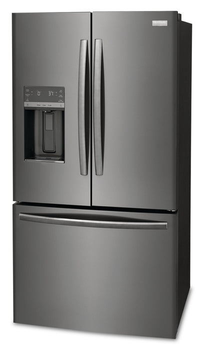 Frigidaire Gallery 36\" 27.8 Cu. Ft. Standard-Depth French-Door Refrigerator - Smudge-Proof® Black Stainless Steel - GRFS2853AD