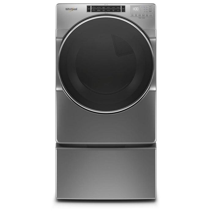 Whirlpool 7.4 Cu. Ft. Electric Dryer with Steam - Chrome Shadow - Stackable - YWED8620HC