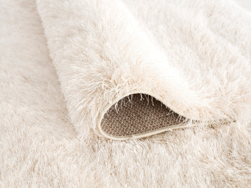 Harlow Beige Shag Area Rug - 7'9\" x 9'5\"