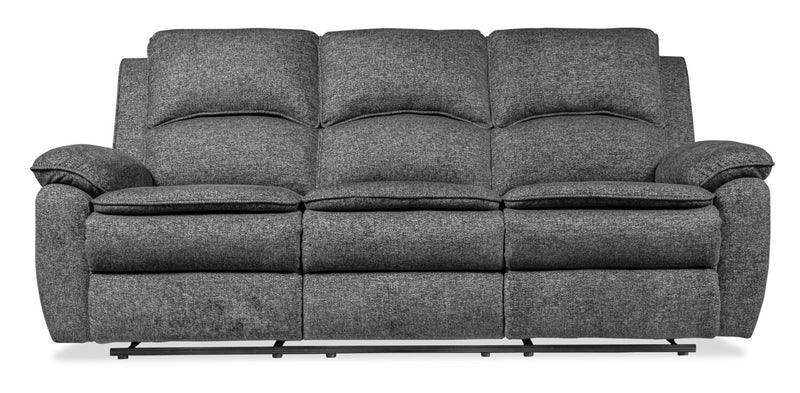Chandler 82\" Chenille Fabric Reclining Sofa - Grey