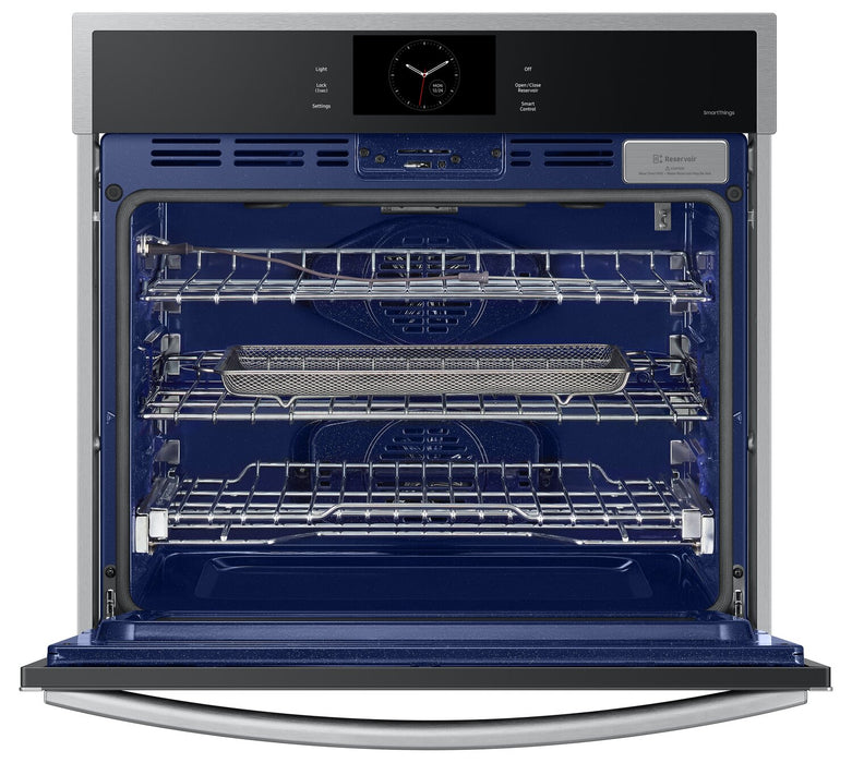 Samsung 30\" 5.1 Cu. Ft. Electric Single Wall Oven with Steam Cook and Air Sous Vide - Stainless Steel - NV51CG600SSRAA