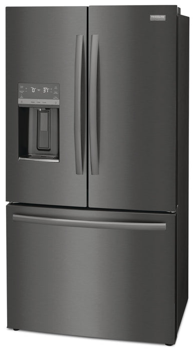 Frigidaire Gallery 36\" 22.6 Cu. Ft. Counter-Depth French-Door Refrigerator - Smudge-Proof® Black Stainless Steel - GRFC2353AD