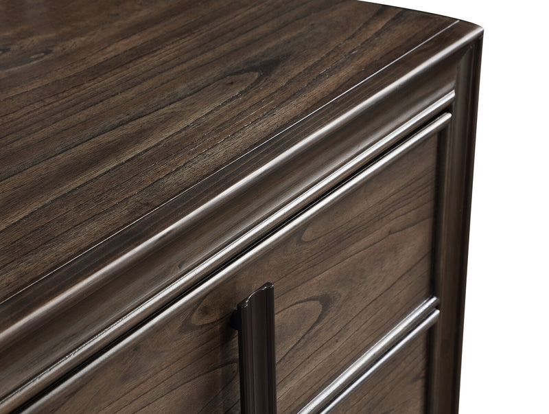 Kane Bedside 2-Drawer Nightstand, 26.3\"W x 28.6\"H - Brown