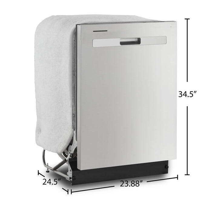 Whirlpool 24\" 55 dBA Built-In Top-Control Dishwasher - Fingerprint Resistant Stainless Steel - WDP540HAMZ