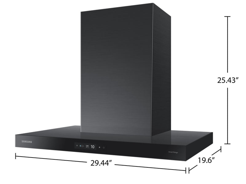 Samsung Bespoke 30\" 7 Series Smart Chimney Range Hood - NK30CB700W33AA