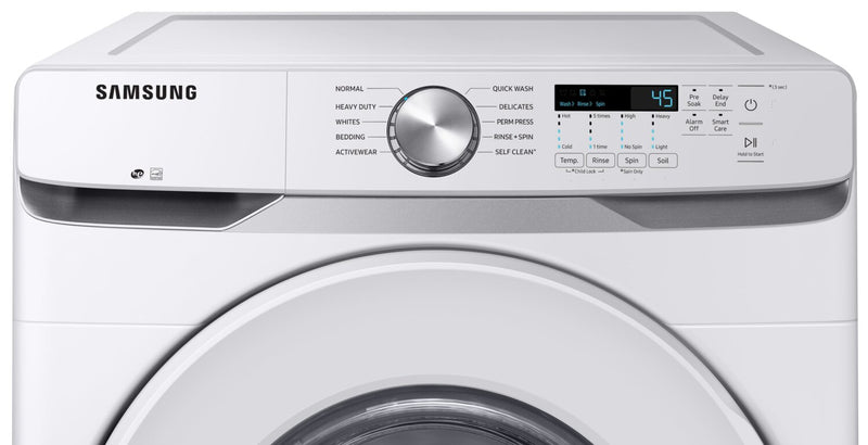 Samsung 5.2 Cu. Ft. Front-Load Washer - White - Stackable - WF45T6000AW/A5