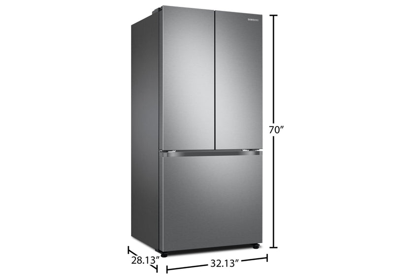 Samsung 33\" 17.5 Cu. Ft. Counter-Depth French-Door Refrigerator - Stainless Steel - RF18A5101SR/AA