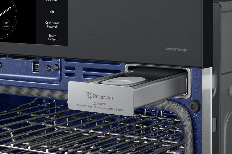 Samsung 30\" 5.1 Cu. Ft. Electric Single Wall Oven with AI Pro Cooking™ Camera and Air Sous Vide  - Matte Black - NV51CG700SMTAA