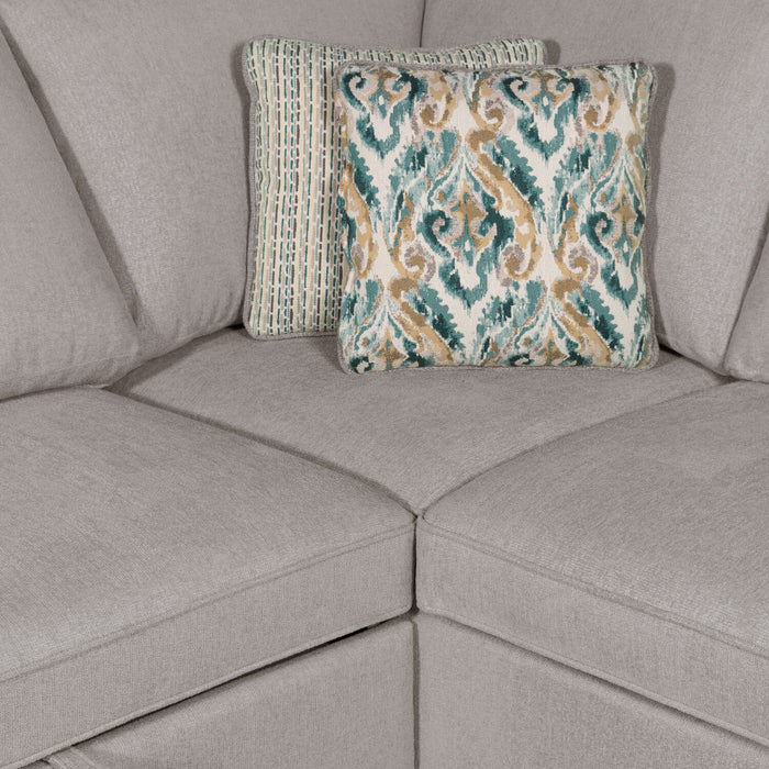 Scott Living Haven 2-Piece Right-Facing Chenille Fabric Sleeper Sectional - Grey