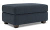 Made in Canada Customizable Sofa Lab The Trunk 39\" Linen-Look Fabric Storage Ottoman - Luna Sailor Blue