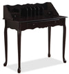 Samantha 36\" Queen Anne-Style Office Desk - Dark Cherry
