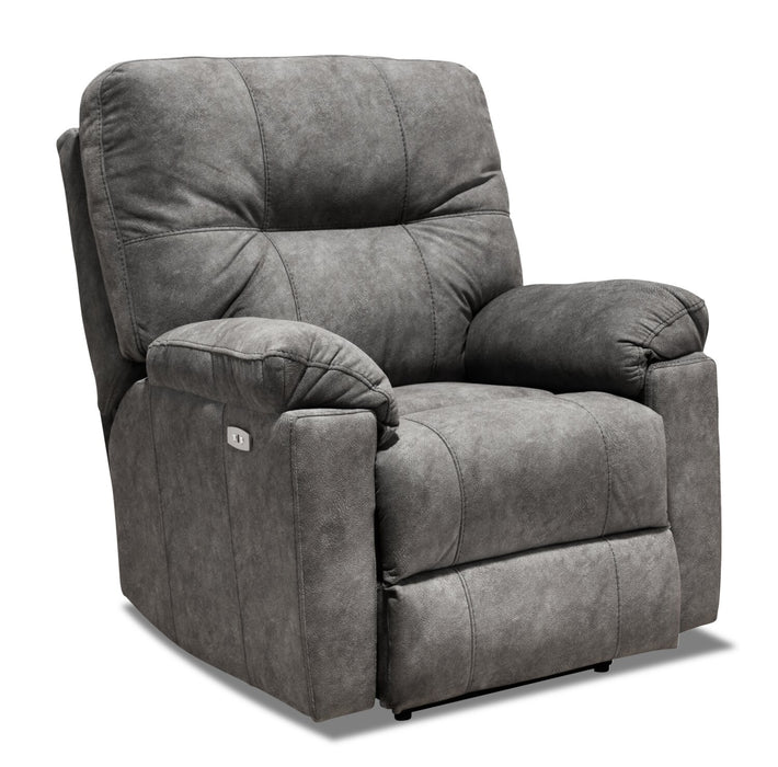 Made in Canada Gybson 38\" Fabric Power Reclining Chair - Grey