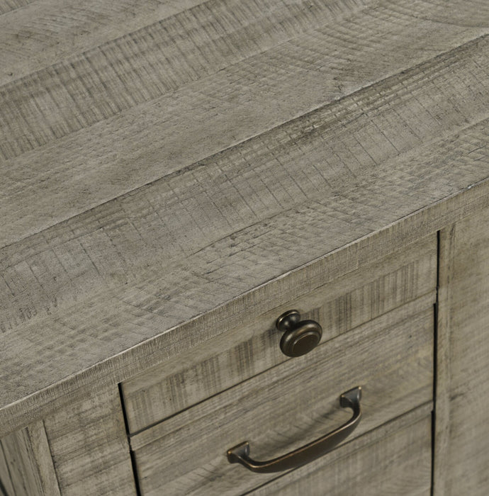 Colson 18\" Rustic Chairside Table with Storage - Driftwood