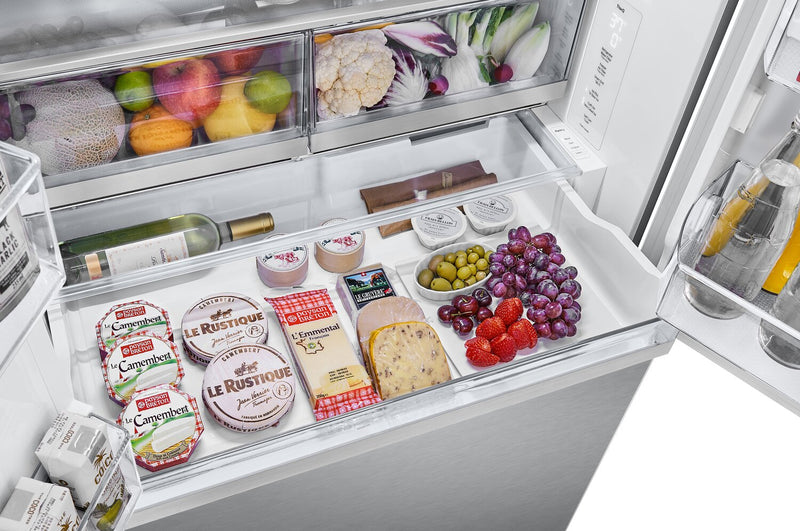 LG 36\" 31 Cu. Ft. French-Door Standard-Depth MAX™ Refrigerator - Smudge Proof Stainless Steel - LRYXS3106S