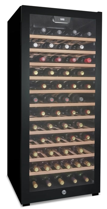 Danby 21.6\" 8.4 Cu. Ft. Single-Door Wine Cooler - Black - DWC94L1B