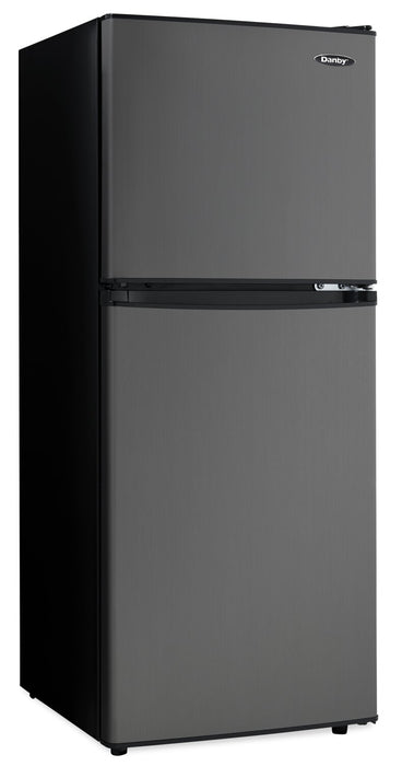 Danby 19\" 4.7 Cu. Ft. Top-Mount Mini Fridge - Black Stainless - DCR047A1BBSL