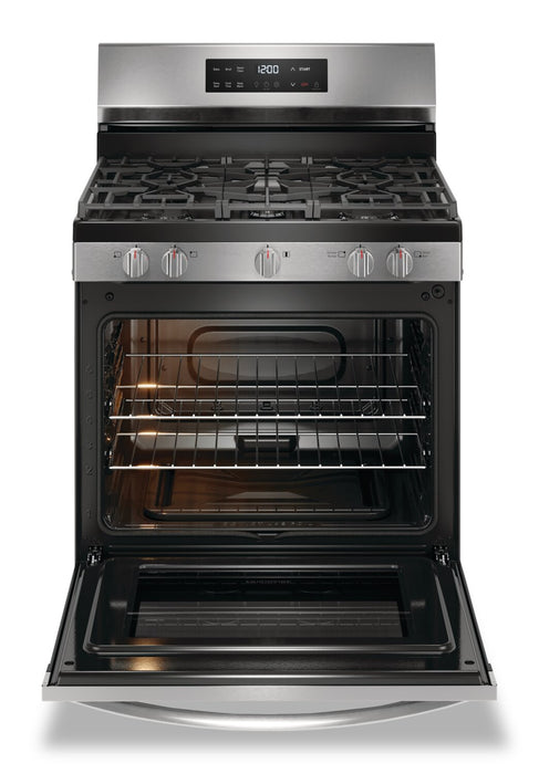 Frigidaire 5.1 Cu. Ft. Gas Range With Quick Preheat and Five Burner Cooktop - Stainless Steel - FCRG3062AS