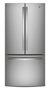 GE 33\" 18.6 Cu. Ft. French-Door Refrigerator - Stainless Steel Fingerprint Resistant  - GWE19JYLFS