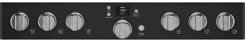 Cafe 5.7 Cu. Ft. Smart Dual Fuel Range with True European Convection and Self Clean Racks - Matte Black - C2Y366P3TD1